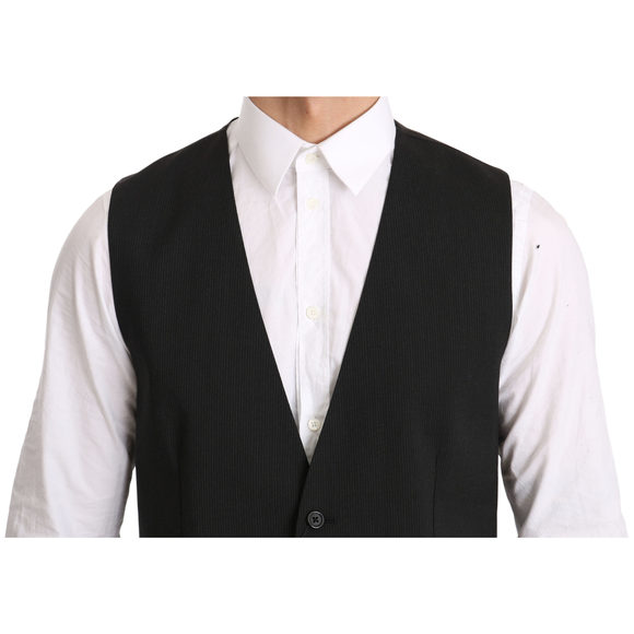 Dolce & Gabbana Gray STAFF Cotton Rayon Vest main image 1